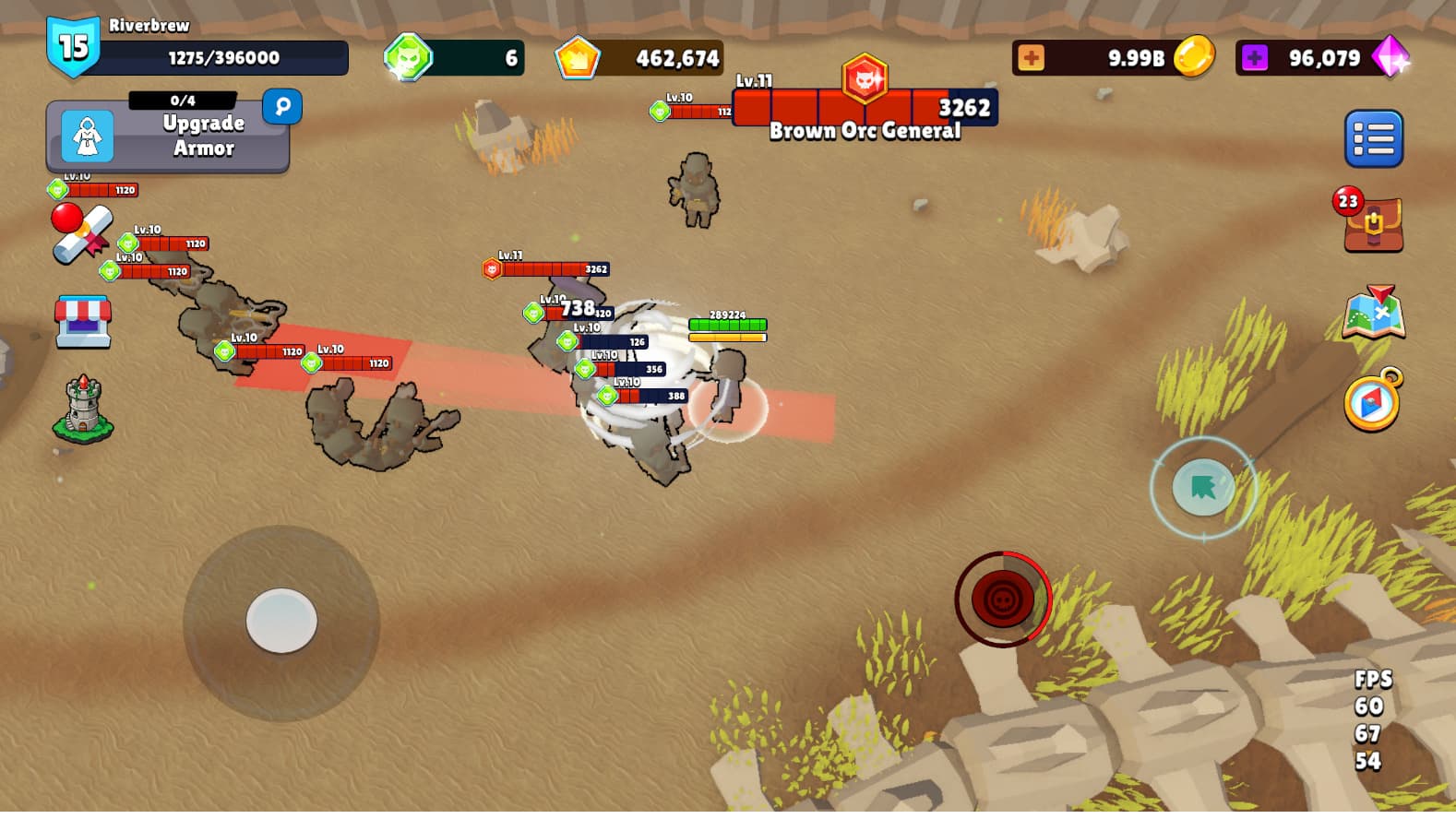 Face bosses and arena challenges